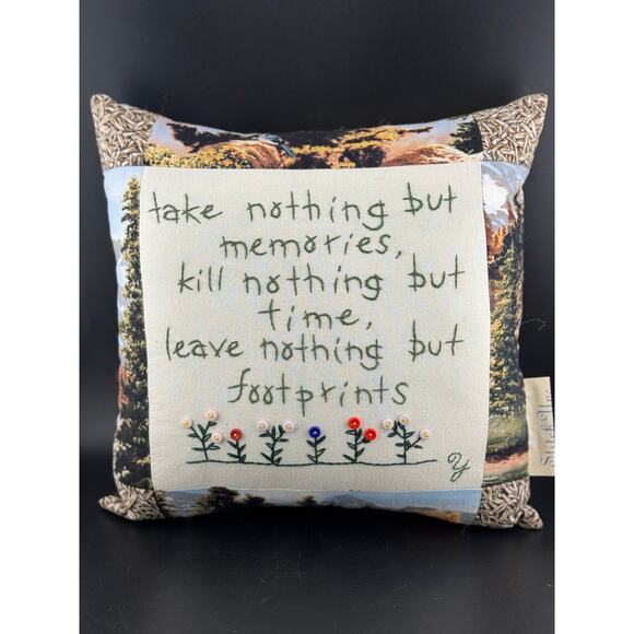 Handcrafted Accent Pillow - Picture 1 of 8